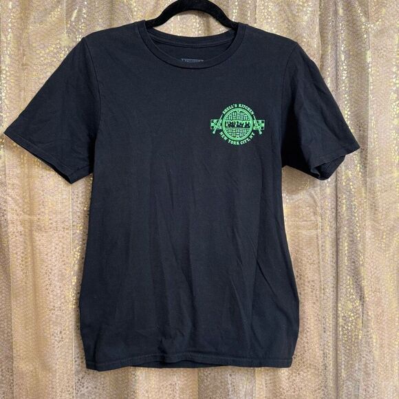 Geek Fuel Exclusive Black Green TMNT Shell's Kitchen T Shirt Women's Small - Picture 2 of 4